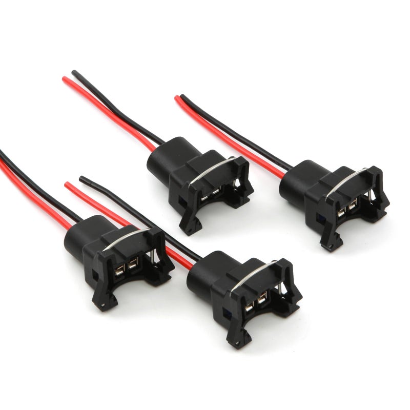 Rotary13B1 Fuel Injector Connector EV1 Type - 4 PACK Plug Clip Pigtail by Rotary13B1 - Image 1